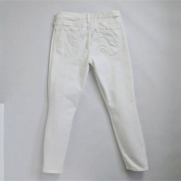 Mother The Looker Crop 31 White Skinny Denim - Picture 12 of 12
